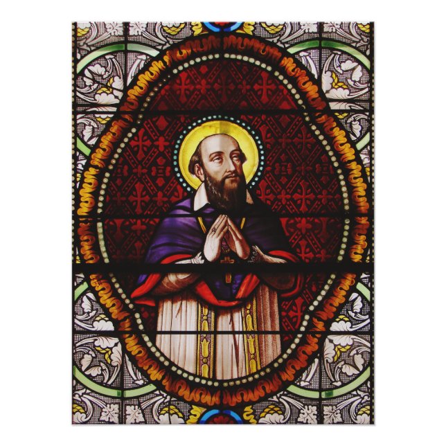 Póster Francisco de Sales Bishop de Ginebra (Anverso)