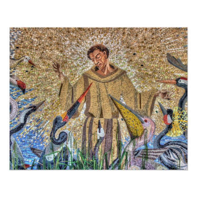 Póster Francisco Del Mosaico De Asís (Anverso)