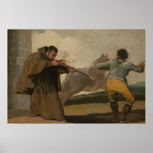 Póster Francisco Goya - Friar Pedro dispara a El Maragato