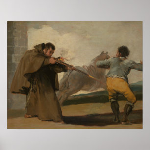 Póster Francisco Goya - Friar Pedro dispara a El Maragato