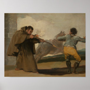 Póster Francisco Goya - Friar Pedro dispara a El Maragato