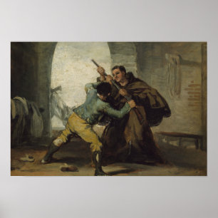 Póster Francisco Goya - Friar Pedro lucha contra la pisto