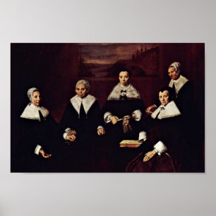 Póster Francisco Hals - agrupe el retrato de los regentes