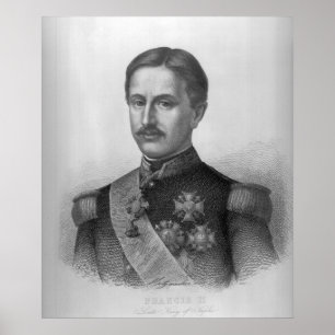 Póster Francisco II de los dos Sicilies