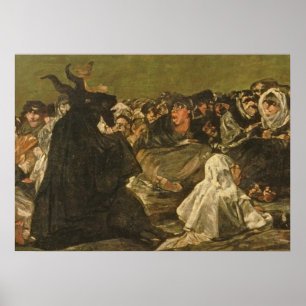 Póster Francisco Jose de Goya y Lucientes el   las brujas