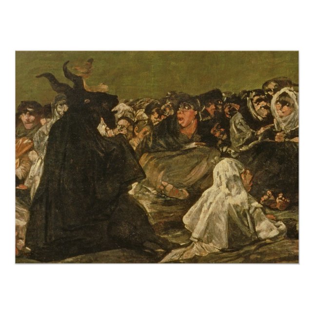 Póster Francisco José de Goya y Lucientes | Las brujas" (Anverso)