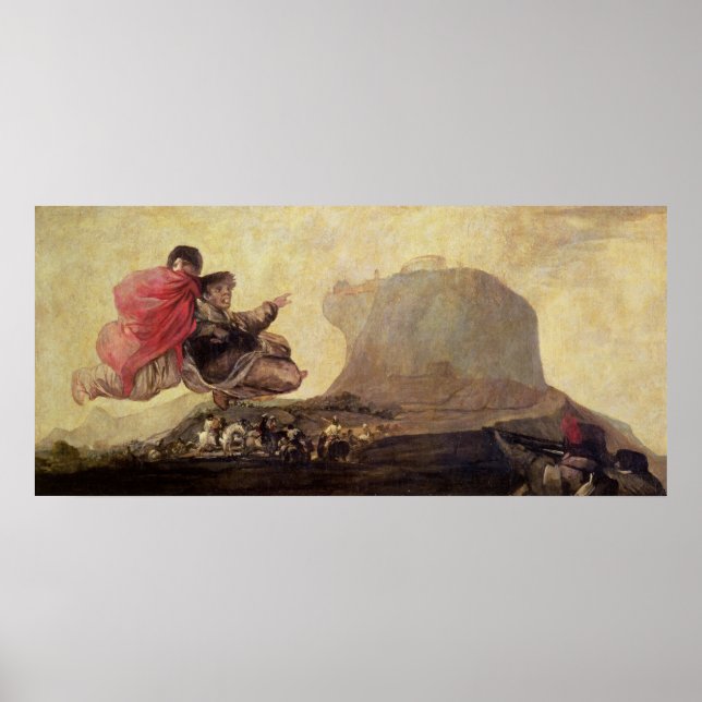 Póster Francisco José de Goya y Lucientes | Las brujas" (Frente)