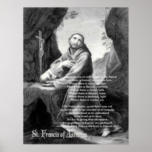 Póster Francisco, oh Señor, hazme instrumento de Ti...