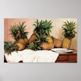 Póster Francisco Oller Pineapples