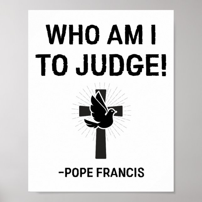 Póster Francisco, quien soy yo para juzgar (Frente)