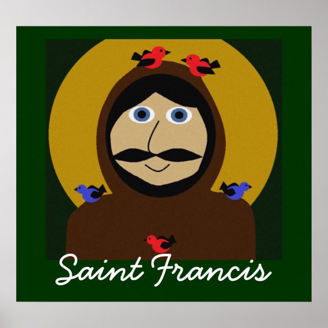 Póster Francisco y los pájaros (Frente)
