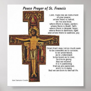 Póster Franciscos de Asís del santo