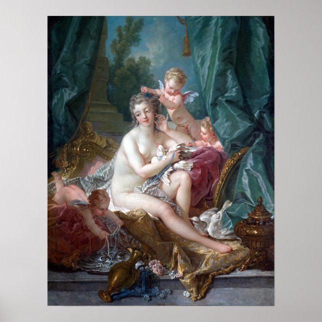 Póster François Boucher El retrete de Venus (Frente)