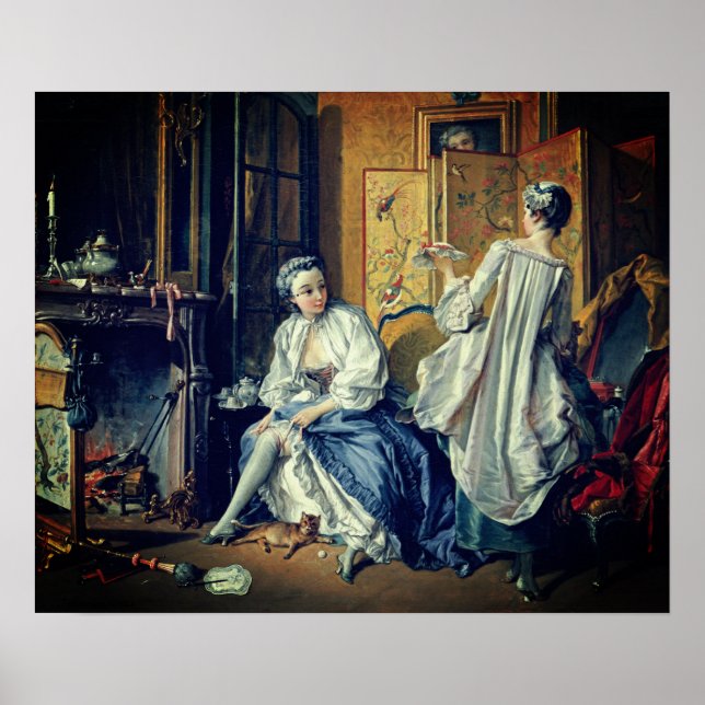 Póster François Boucher –  La toilette – 1742 (Frente)