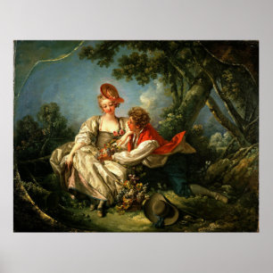 Póster François Boucher Las Cuatro Temporadas: Frühling d