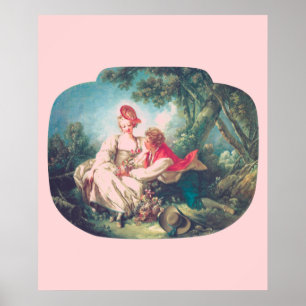 Póster François Boucher Las Cuatro Temporadas: Herbst del
