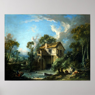Póster François Boucher Mill en Charenton