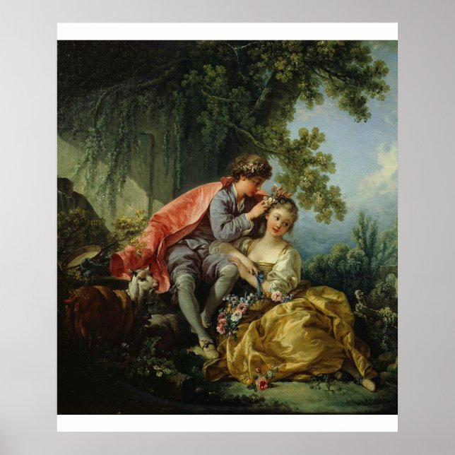 Póster François Boucher The Four Seasons: Spring Frühling (Frente)