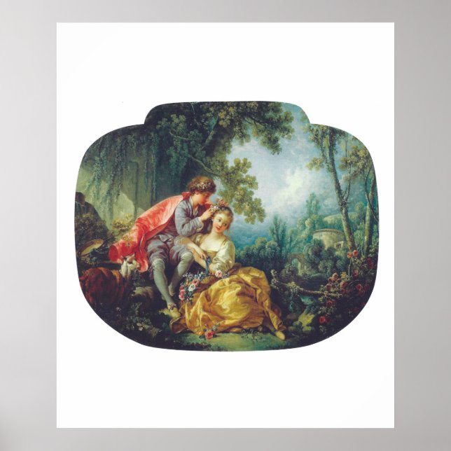 Póster François Boucher The Four Seasons: Spring Frühling (Frente)