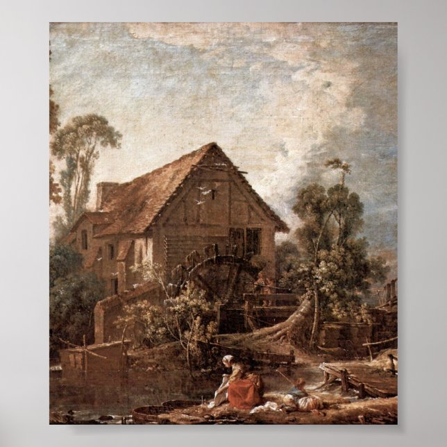 Póster Francois Boucher - The mill (Frente)