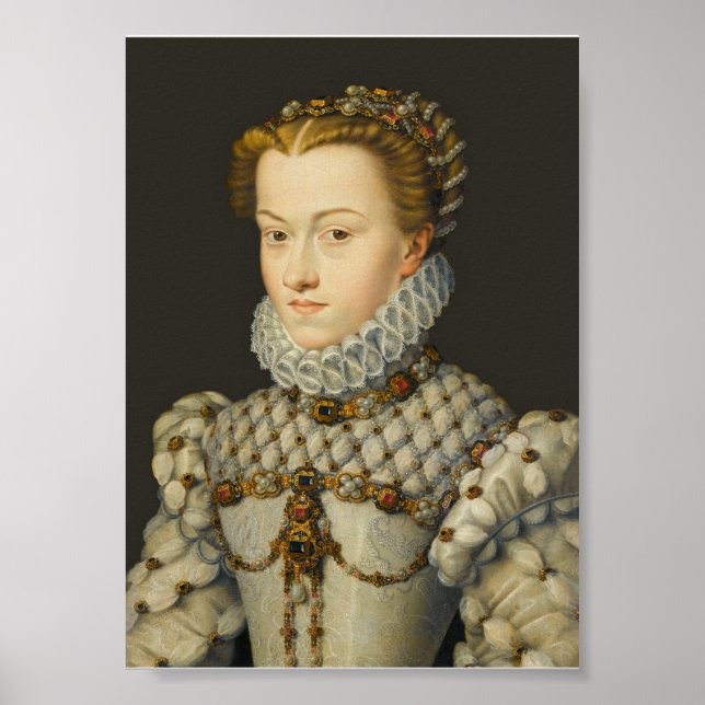 Póster Francois Clouet - Isabel de Austria (Frente)