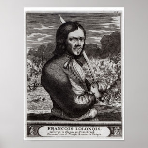 Póster Francois Lolonois, general de los franceses