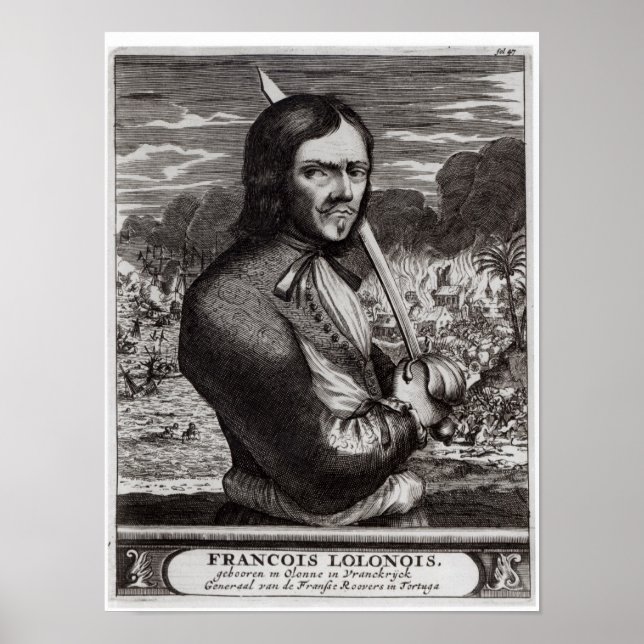 Póster Francois Lolonois, general de los franceses (Frente)