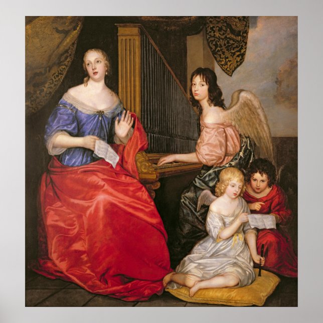 Póster Francoise Louise Duchess La Valliere with (Frente)