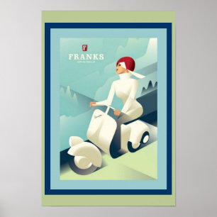 Póster Francos Art Deco y Poster