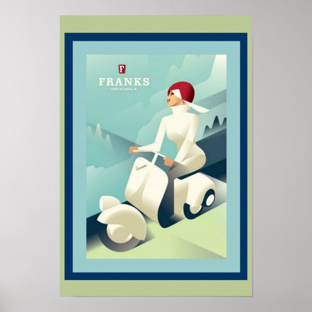 Póster Francos Art Deco y Poster (Frente)