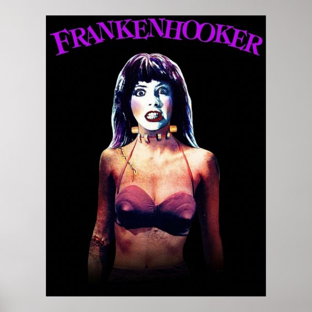 Póster Frankenhooker Retro Cult Classic Horror Comedia (Frente)
