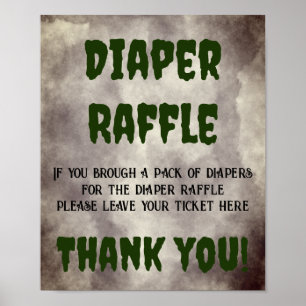 Póster Frankenstein Diaper Raffle
