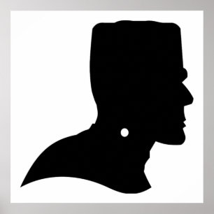 PÓSTER FRANKENSTEIN SILHOUETTE