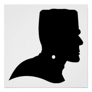 PÓSTER FRANKENSTEIN SILHOUETTE
