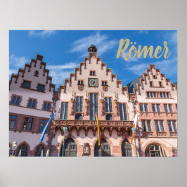 Póster Frankfurter Roemer Alemania Frankfurt City Hall