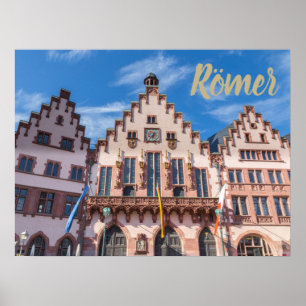 Póster Frankfurter Roemer Alemania Frankfurt City Hall