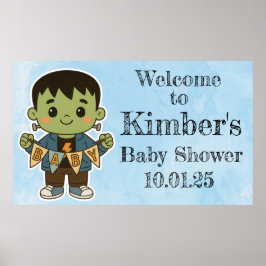 Póster Frankie’s Baby Shower Welcome Sign – Cute Sign