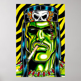Póster Frankie Veloz™/Monstruo de Metal Pesado