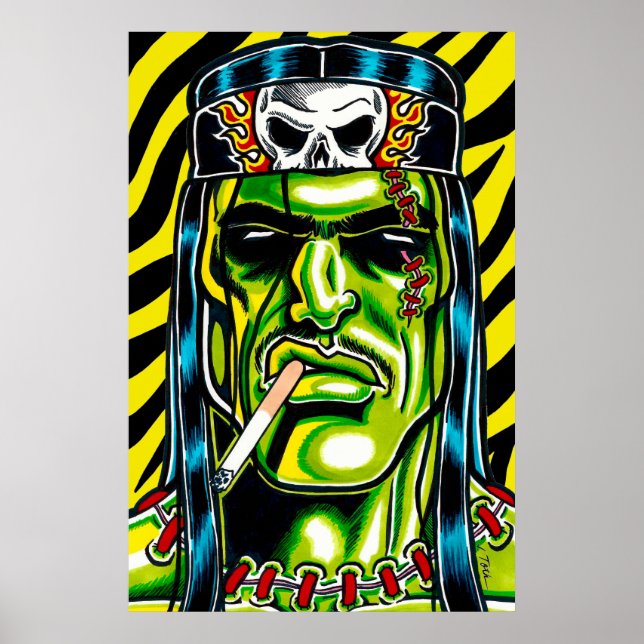 Póster Frankie Veloz™/Monstruo de Metal Pesado (Frente)
