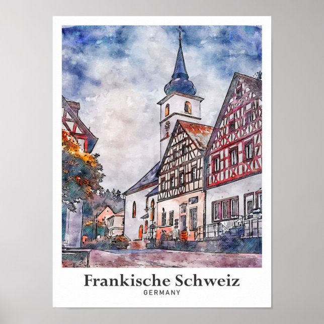 Póster Frankische Schweiz (Frente)