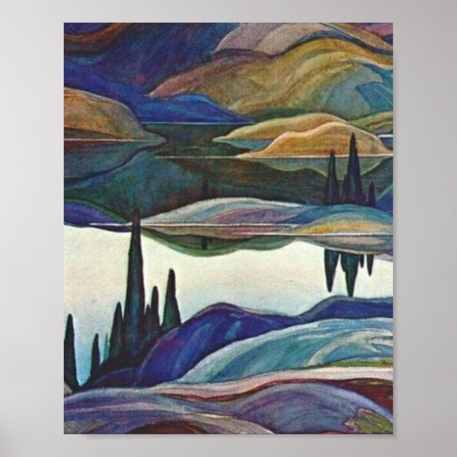 Póster Franklin Carmichael - Lago Espejo (Frente)