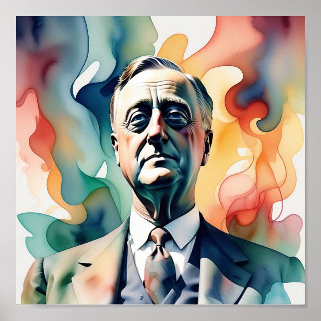 Póster Franklin D. Roosevelt (Frente)