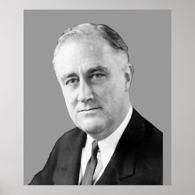 Póster Franklin Delano Roosevelt (Frente)