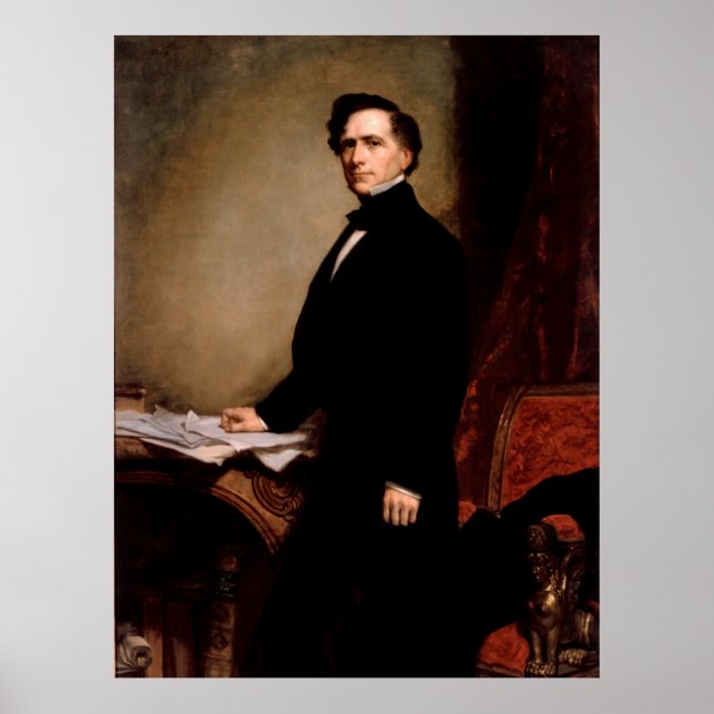 Póster FRANKLIN PIERCE por George Peter Healy (Frente)