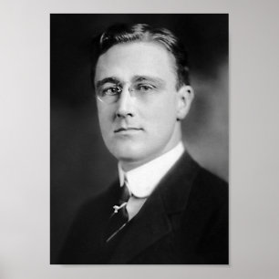 Póster Franklin Roosevelt - secretaria auxiliar de la