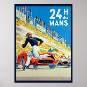 Póster Frankreich: 1923/heute - 24h Rennen von Le Mans