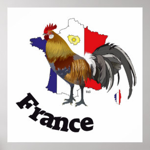 Póster Frankreich, Francia, Poster de Francia