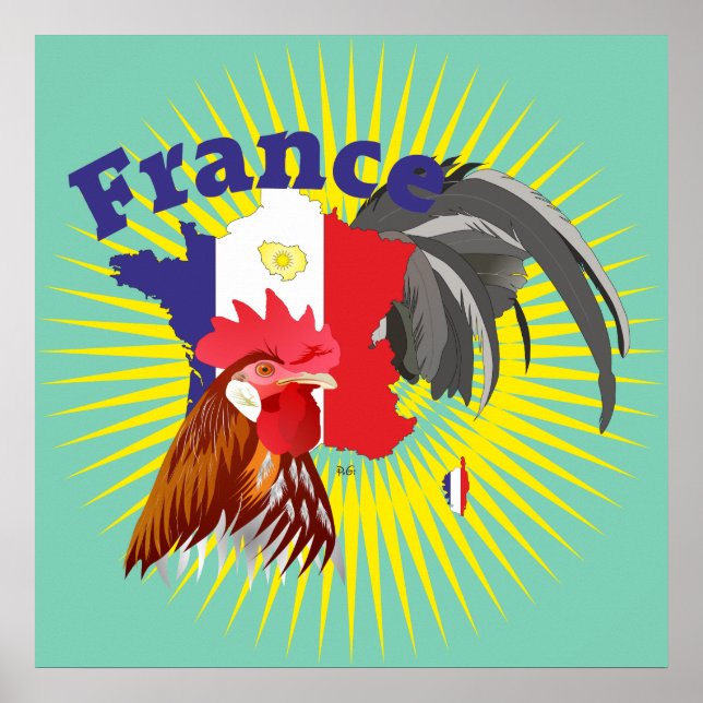 Póster Frankreich, Francia, Poster de Francia (Frente)
