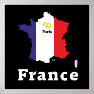 Póster Frankreich, Francia, Poster de Francia