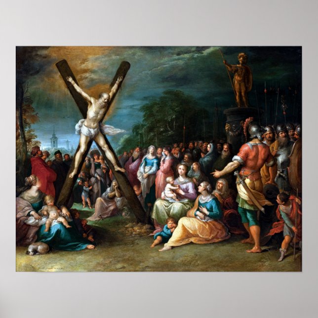 Póster Frans Francken the Younger The Crucifixion (Frente)
